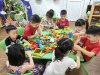 HỌC SINH TRƯỜNG MẦM NON SƠN CA HÂN HOAN TRONG NGÀY TỰU TRƯỜNG